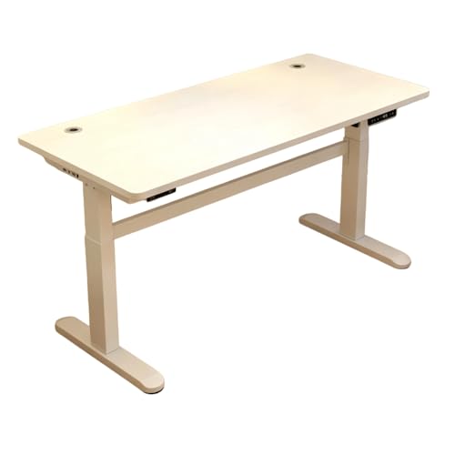 �yHongjiwa�z�d�����~�f�X�N �X�^���f�B���O�f�X�N 140×70cm ���i�K�������� �������[�@�\�t�� USB �|�[�g�t�� �Փˌ��m �ω׏d 150kg �e�����[�N �I�t�B�X�f�X�N (D650 �P�@�y�i�`��������m�K�j���z/ ���K���r,100*60C