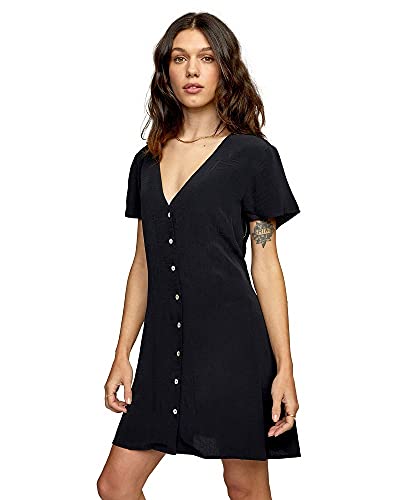 RVCA Women's Avery Woven Short Sleeve Dress3
