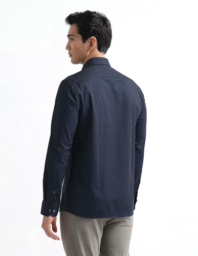 Image of Arrow Checked Slim Fit Mens Formal Shirt - Cotton, Breathable & Comfortable, Full Sleeves Shirts for Men