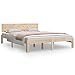 vidaXL Giroletto in Legno Massello 150x200 cm 5FT King Size