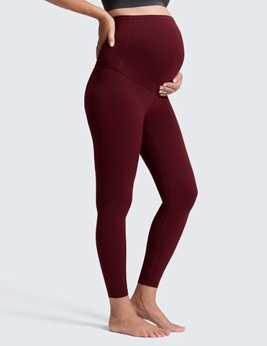 Image of CRZ YOGA Maternity Leggings 25 inch | Butterluxe, Extremely Soft, Gentle Compression, Yoga, Super High Rise, U-shaped Belly, Pregnancy and Postpartum