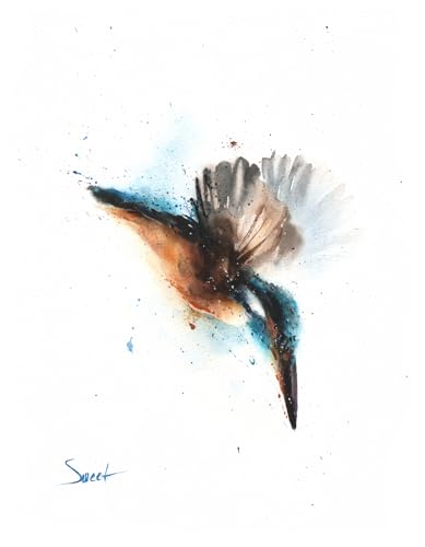 Kingfisher Wall Art by Eric Sweet | Kingfisher Painting, Kingfisher