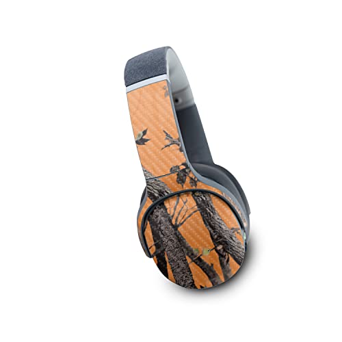 Image of MightySkins Carbon Fiber Skin Compatible with Skullcandy Crusher Evo Wireless - Orange Camo | Protective, Durable Textured Carbon Fiber Finish | Easy to Apply | Made in The USA