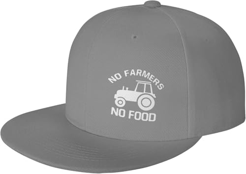 No Farmer No Food Tractor Adjustable Outdoor Baseball Hat Flat Hat