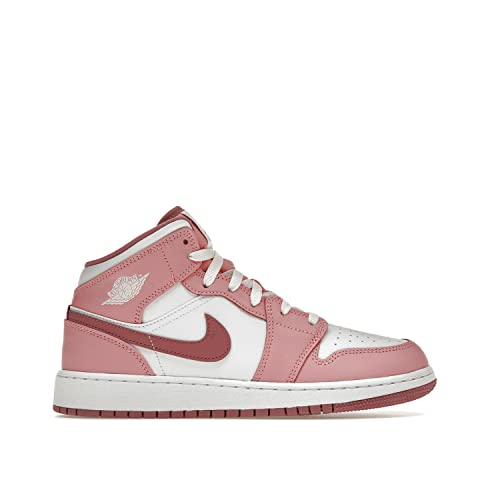 Nike Jordan Youth Air 1 Mid GS Coral Chalk/Desert Berry-White DQ8423-616 5.5Y