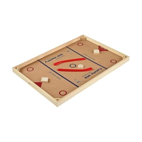 Carrom Champion Nok Hockey Game (Standard Size) — Wooden Board Games for Adults & Children — Indoor and Outdoor Games for Family — Sports Board Games Cover