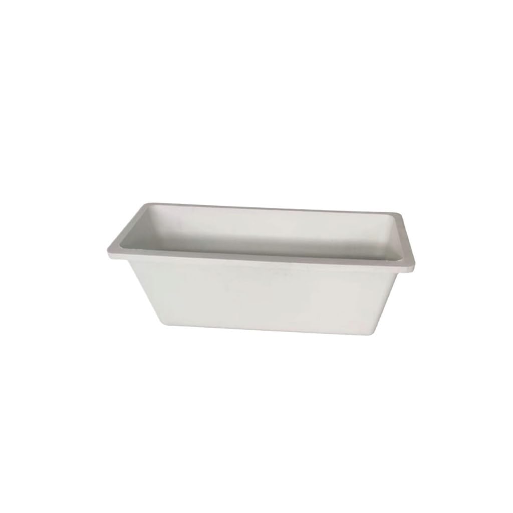 GELASIGE Flower Pots Rectangular Flower Box Courtyard Indoor Green Plant Potted Outdoor Fiberglass Flower Pot Outdoor Flower Pots