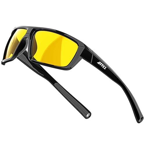 ATTCL Nachtfahrbrille Herren, Hombres, Gafas de conducción Nocturna, 5001 yeshi