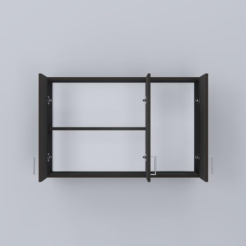 Image of SPECIALITY PANELS 3 Door Modular Wall Mounted Kitchen Cabinet with Adjustable Shelf Space Saving Storage Unit | Engineered Wood Cupboard for Kitchen Living Room Organizer Furniture | DIY Assembly
