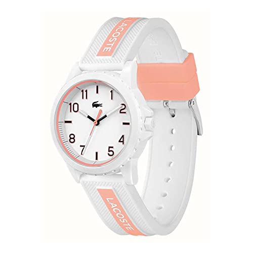 Image of Lacoste Rider Unisex Quartz Plastic and Silicone Strap Watch, Color: Red (Model: 2030047)