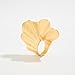 CIWEAI Chunky Gold Geometric Flower Knuckle Ring for Women Vintage Ginkgo Leaf Fan Shaped Finger Rings Boho Large Statement Jewelry Floral Petal Accessories (Gold)