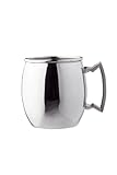 Old Dutch International Steelii Stainless Steel Moscow Mule Mug with Stainless Steel Handle, 16-Ounce