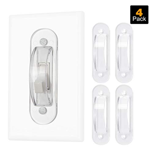 Lisol Wall Switch Guards Plate Covers Child Safety Security Home Decor (4 Pack)
