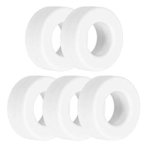 sourcing map 5 piezas de núcleo de ferrita toroide RFI EMI cable de supresión de ruido ID 16,5 mm nanocristales para dispositivos electrónicos, industria, color blanco