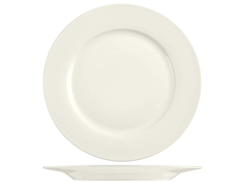 H&H 832437 Dinner Plates, Set of 12, New Bone China, 26 cm