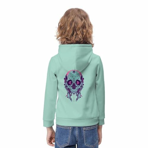 Sweat capuche crâne ample ado pour masquer les complexes et bouger