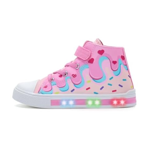 EUXTERPA Kids Light Up High Top Trainers Cover