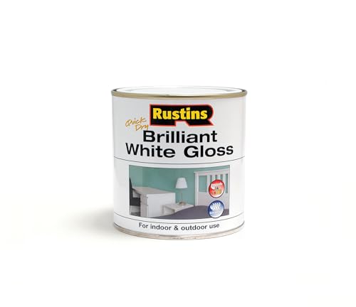 RUSTINS Brilliant White Gloss Paint 250ml