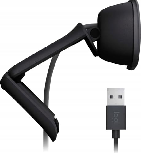 Brio 105 webcam professionale Full HD 1080p con correzione automatica illuminazione, USB-A, copriobiettivo, configurazione facile, compatibile con Windows, macOS, ChromeOS - Grafite - Webcam - Immagine 4
