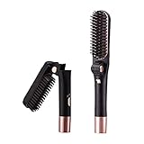 Este cepillo para alisar el cabello adopta un diseño de dientes en 3D que ayuda a alisar incluso la raíz del cabello para obtener un cabello completamente liso. El tono más denso aumenta el área de contacto entre los dientes y el cabello, asegura que todo el cabello pueda calentarse y cerrarse firmemente a la superficie de los dientes, alisando el cabello por completo.