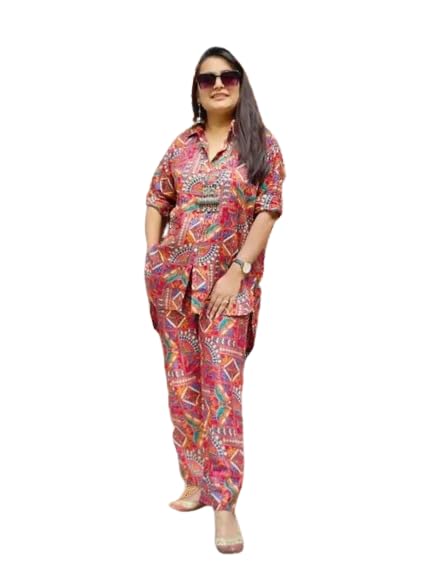 Image of Women Cord Set Dress (Red)