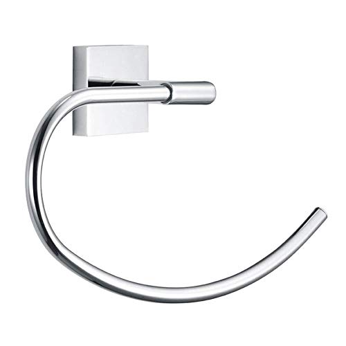 Toalleros Baño Toallero Barra Toalleros Repisa-Baño Toalla Anillo Colgante De Acero Inoxidable Moda Creativa Cocina Antioxidante De Pared TINATOPWIDE (Color : A, Size : 23.2 * 14.6cm) Cover