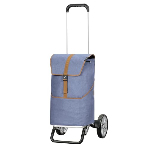 ANDERSEN Einkaufstrolley - Alu Star Shopper Auke Flieder 46 L einkaufen, Einkaufsroller, Rucksack, Tasche abnehmbar, Aluminium, höhenverstellbar, Räder abnehmbar