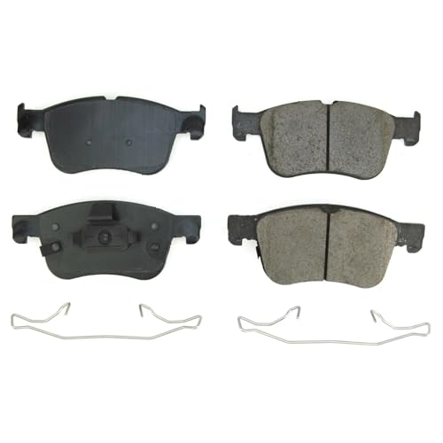 Image of PowerStop Front Brake Pads for Ford Bronco Sport 2021-25 |Escape 2020-25 |Maverick 2022-25 |Lincoln Corsair 2020-25 - Z17 Ceramic Brake Pads with Installation Hardware, 17-2300