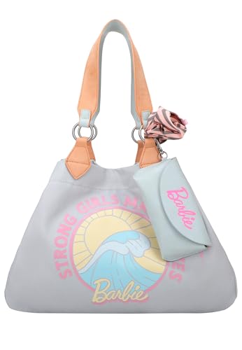 Sac épaule femme Fritzi Izzy Medium Big Wave Limited rose et bleu cabas coton 30x43cm