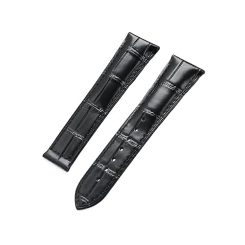 [[ł] U[Xgbv ܂肽݃obN 19mm 20mm 21mm 22mm Y fB[X jo[Toh vANZT[ IKΉ V[}X^[Ή(Black no buckle,19mm)