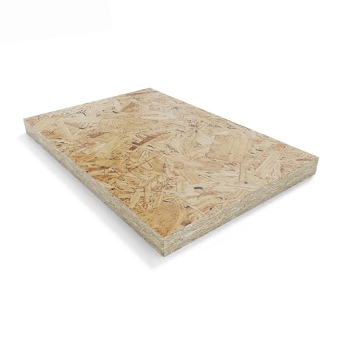 Pannello OSB 6 mm, Dimensione 124x61 cm - Legno Compensato per Costruzioni, Fai-da-te, Arredamento e Lavori Manuali (124X61CM)