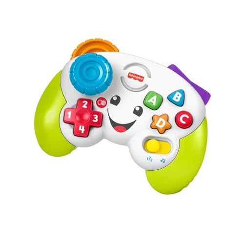 Fisher-Price Rio e aprenda o meu primeiro comando de consola, brinquedo de aprendizagem com luzes e sons para bebé + 6 meses, versão em espanhol português português e italiano + inglês (HHX11)