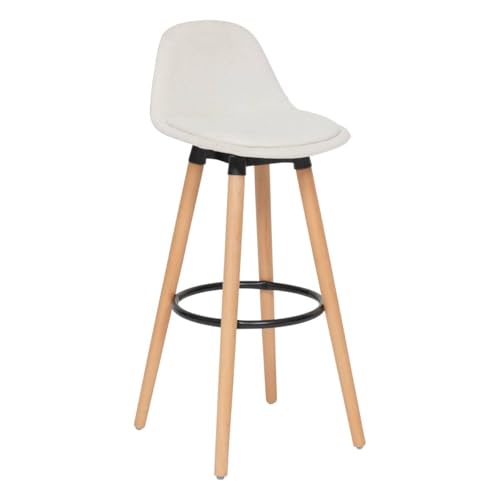 Atmosphera - Tabouret de Bar Maxon Blanc h92,5cm