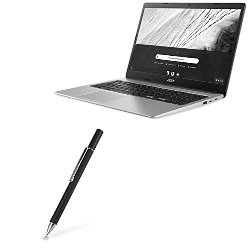 BoxWave Stylus Pen Compatible with Acer Chromebook 315 (CB315-3HT) - FineTouch Capacitive Stylus, Super Precise Stylus Pen for Acer Chromebook 315 (CB315-3HT) - Jet Black