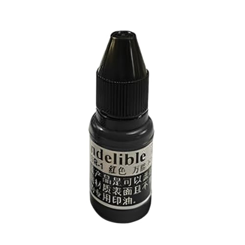 Tinta para tampón sellos, tinta colorfast segura de bajo olor, para sellos de papel, tela, madera, manualidades oficina escuela duraderas