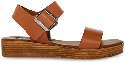Steve Madden Women's Keenan Sandal, Tan Leather, 9 | Image 1