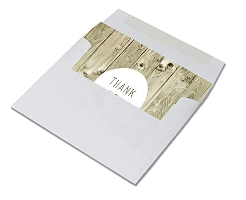 Image of Small World Greetings Farmhouse Thank You Cards 24 Count - Blank Inside With Envelopes - A2 Size (5.5 inch x 4.25 inch) - Perfect for family, friends, colleagues, and more