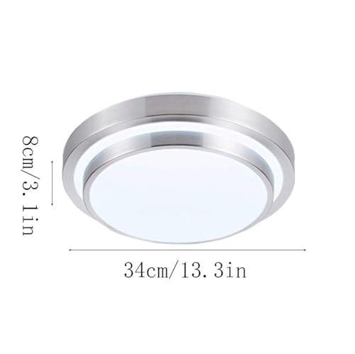 Plafonnier LED encastré argenté au design géométrique chic - 8