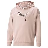 Relaxed Fit PUMA Mädchen Modern Sports Hoodie G Schwei , Rosenquarz, 152 EU