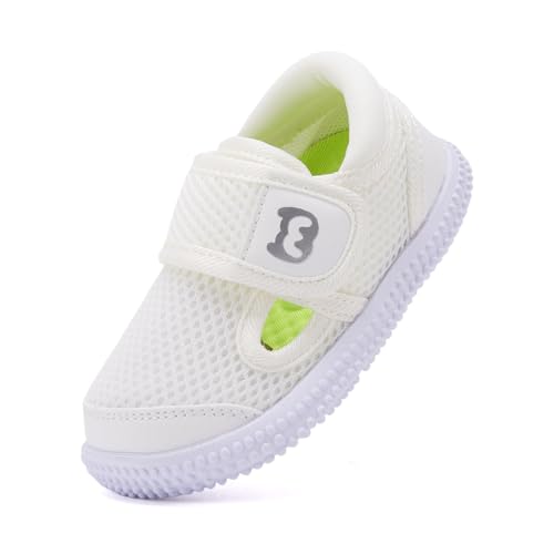 BMCiTYBM Baby Walking Shoes Girls Boys Mesh First Infant Sneakers 6 9 12 18 24 Months White Size...