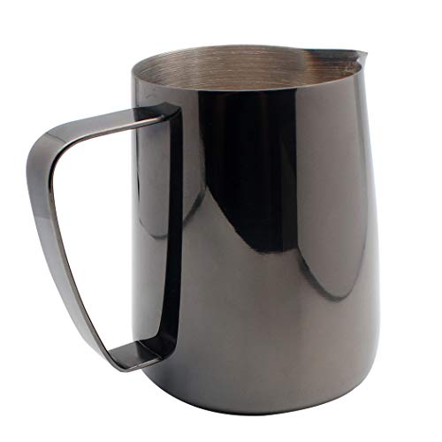 Dianoo Jarra De Espuma De Leche De Acero Inoxidable Chapada En Titanio Arte Latte Crema Taza De Café Latté Capuchino… - Imagen 5