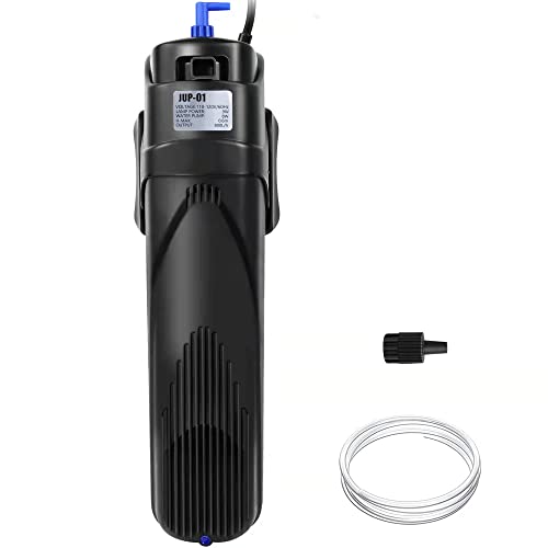 Dozont Sun JUP-01 U-V Filter for Aquarium Tankï¼ŒInternal Green Water Killer Filterï¼Œ4-in-1 Submersible Machine Filter Pump Fit for 80 Gallon Fish Tankï¼Œ Submersible Aquarium Pump, 9W 211 GPH