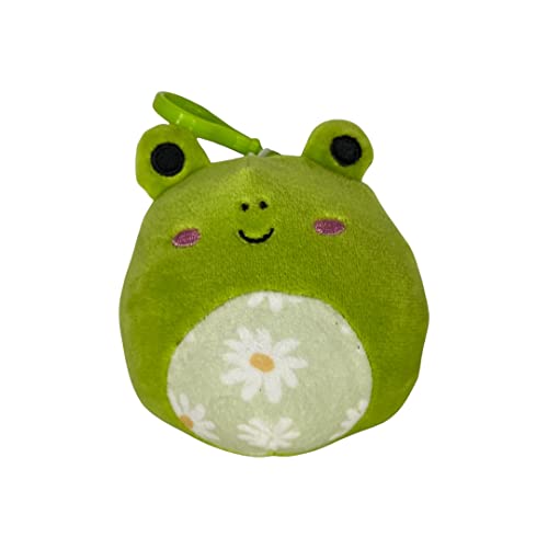 Squishmallows Official Kellytoy Easter Squad Squishy Soft Plush Toy Animal (3.5 Inch Clip, Wendy Frog (Floral Belly))