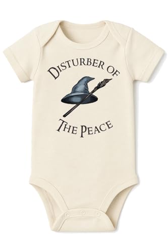 Image of Brain Juice Tees Disturber Of The Peace Onesie® - 100% Cotton - Cream Color