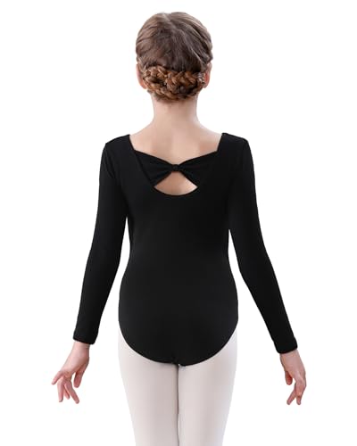 FONLAM Ballet Leotard for Girls Cotton Classic Dance Gymnastics Leotard Outfits Long Sleeve Dancewear Kid (Black, 11-12 Years) FONLAM Ballet Leotard for Girls Cotton Classic Dance Gymnastics Leotard Outfits Long Sleeve Dancewear Kid (Black, 11-12 Years)