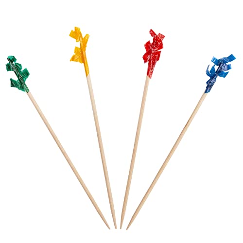 Buy [1000 Count] Cocktail Picks & Food Toothpicks 4 Inch Wooden Pick