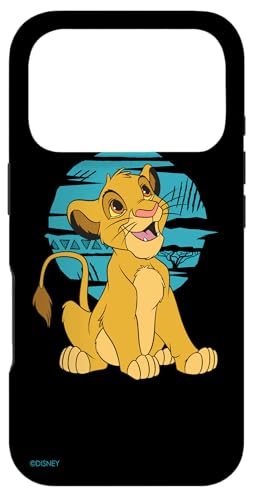 Disney Le Roi Lion Young Simba Happy Bleu Rétro Coque pour iPhone 17 Pro