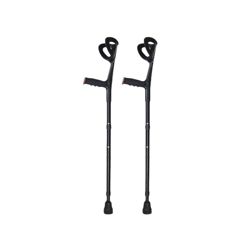Muletas de Codo Muletas de Brazo Bastón de Fractura Rehabilitación Plegable Muletas de Codo Fácil de Llevar Paquete de Dos