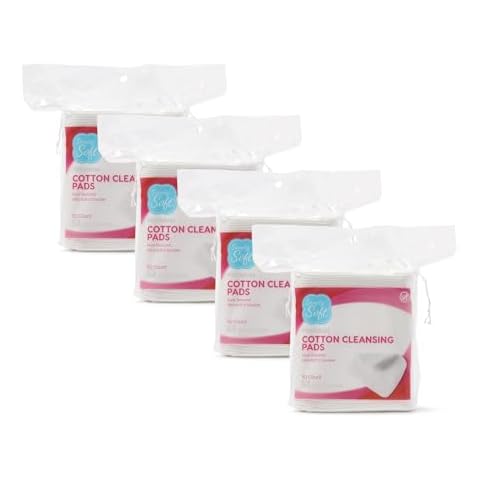 Simply Soft Premium Jumbo Cotton Cleansing Pads, 100% Pure Cotton, Large 3.5â€? x 4.5â€? Cotton Pads (200 Count) Cover