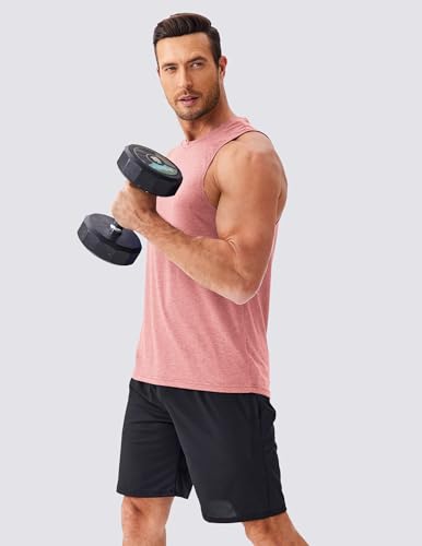 Image of PINSPARK Men's Tank Tops Quick Dry Summer Workout Muscle Shirt Athletic Casual Sleeveless Shirts for Bodybuilding Beach Gym